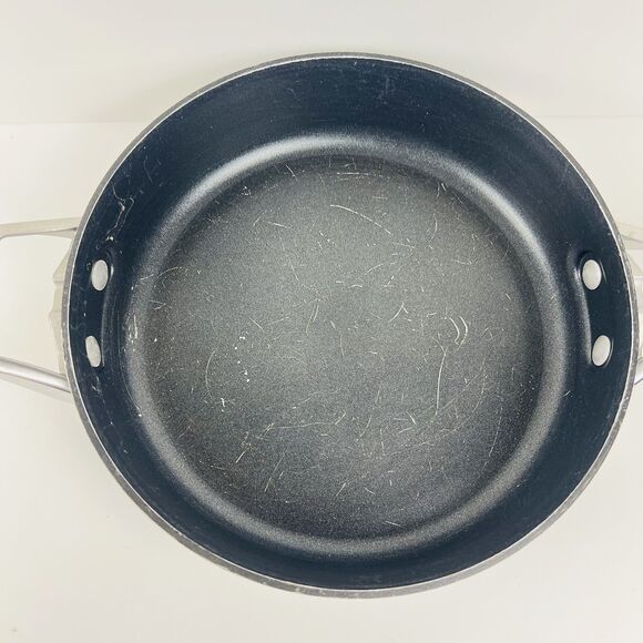 Calphalon Premier Space Saving Hard Anodized 3qt Fry Pan w/ Lid 5003 - Picture 5 of 6